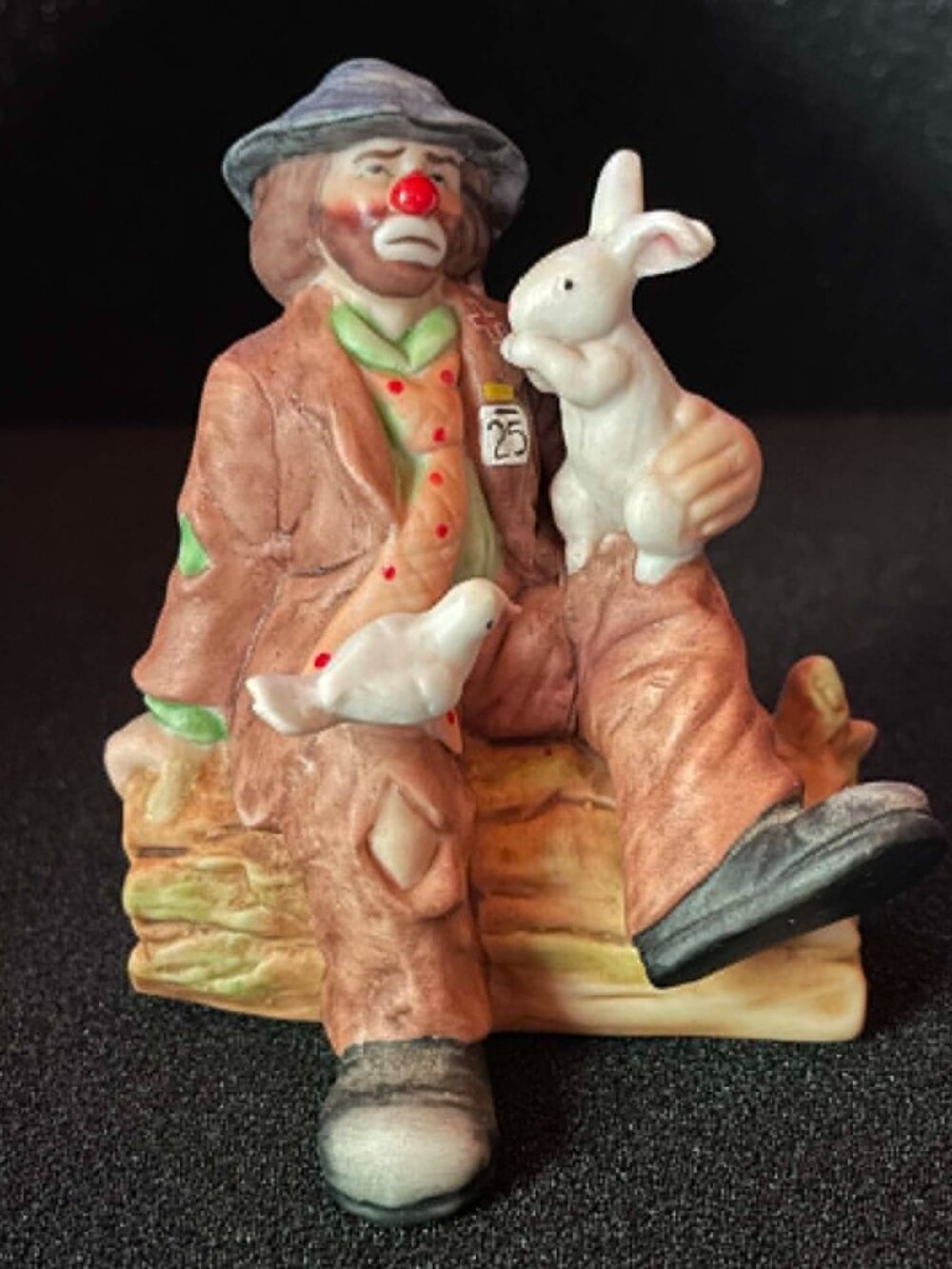 Emmitt Kelly Jr. Signed Porcelain Clown Figurine From The Circus Collection